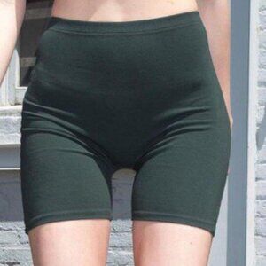 Brandy Melville Emerald Green Griffin Biker Short
